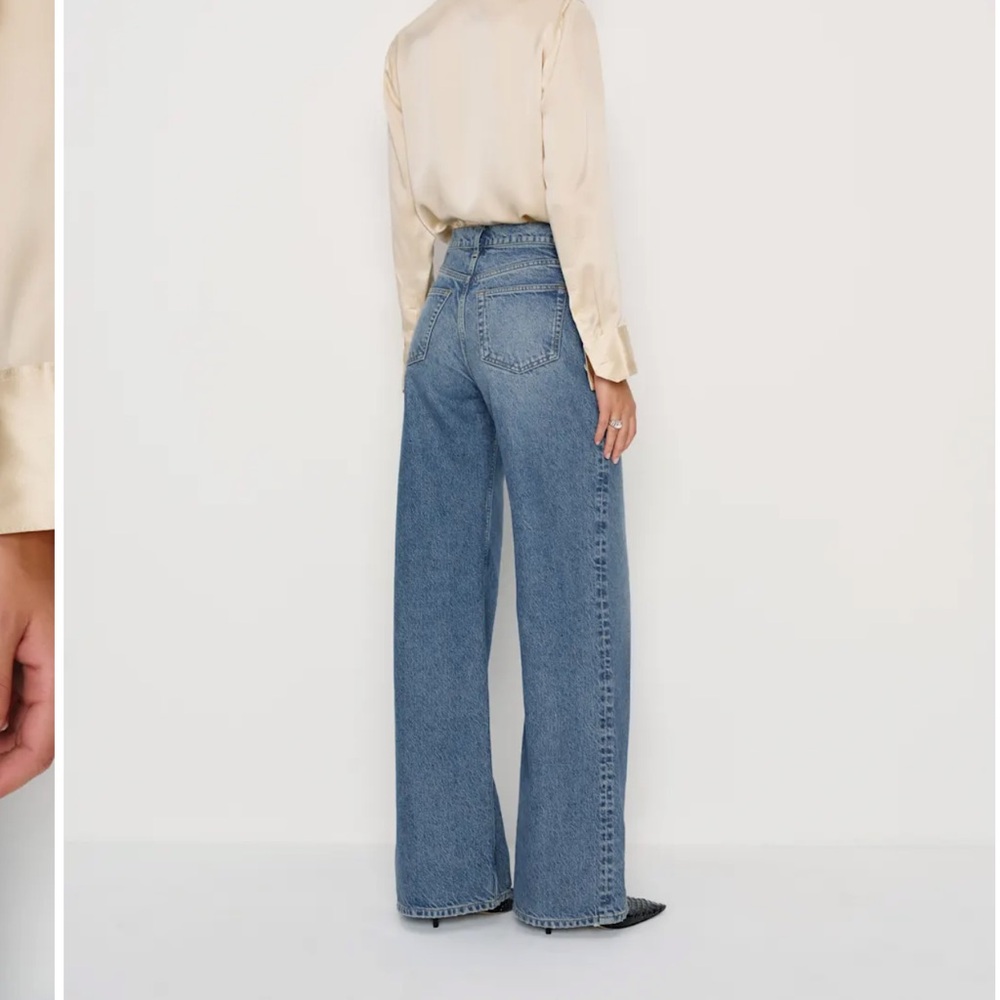 Reformation Vals Mid Rise Slouchy Wide Leg Jeans - Picture 2 of 7